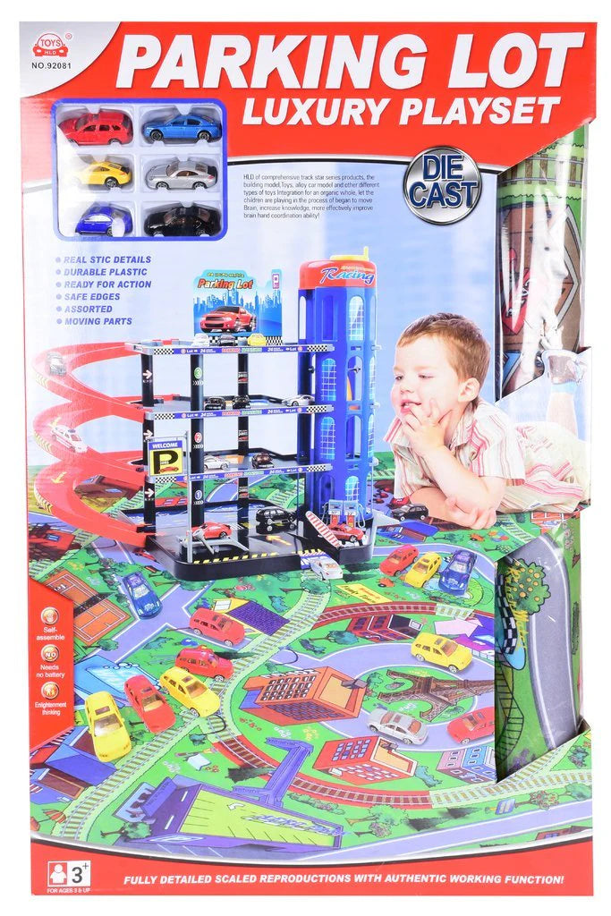 Kids Parking Plot and house designing toys